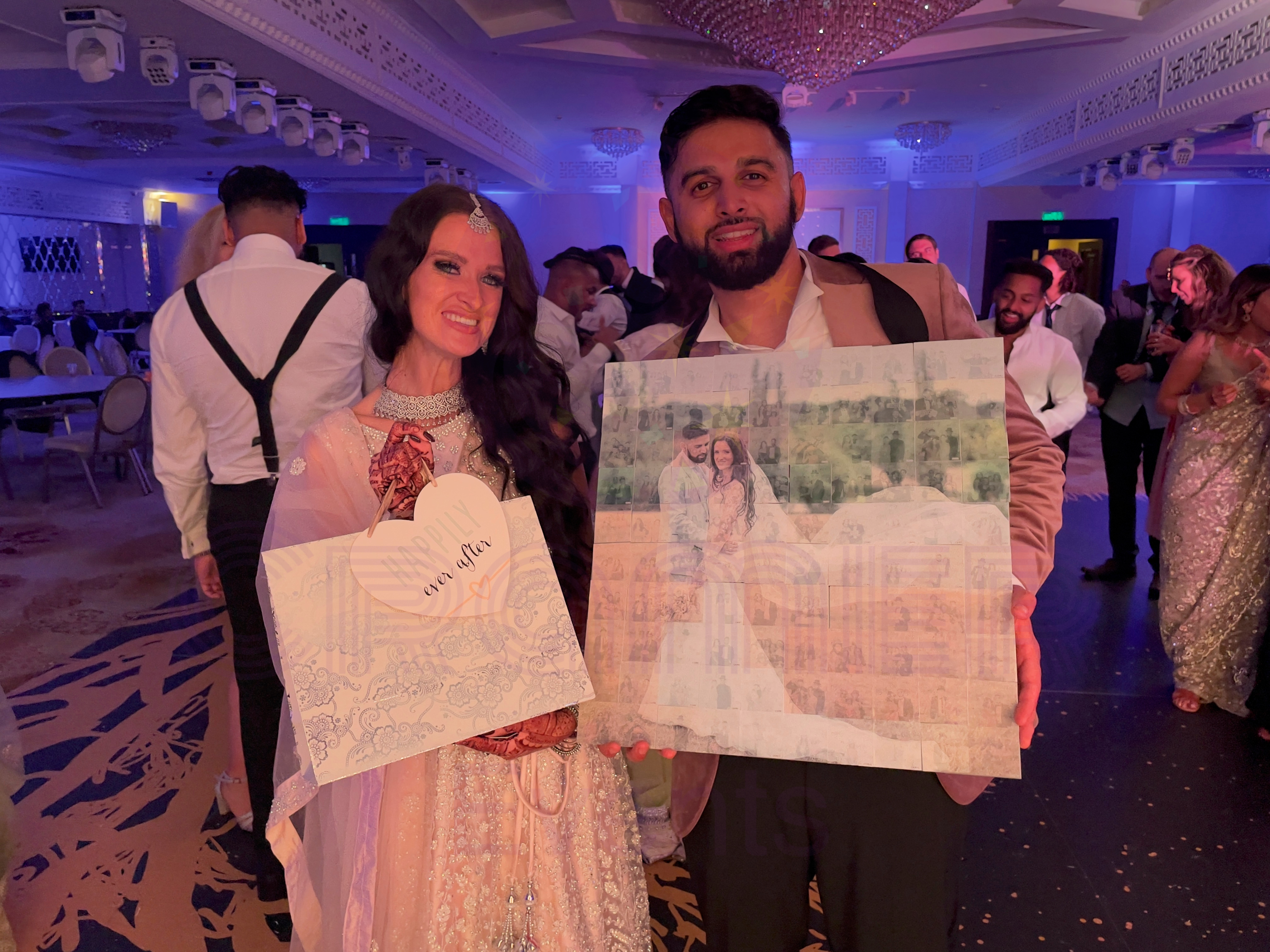 Photo Mosaic wall created from guest photos – weddings, parties & corporate events in Kent